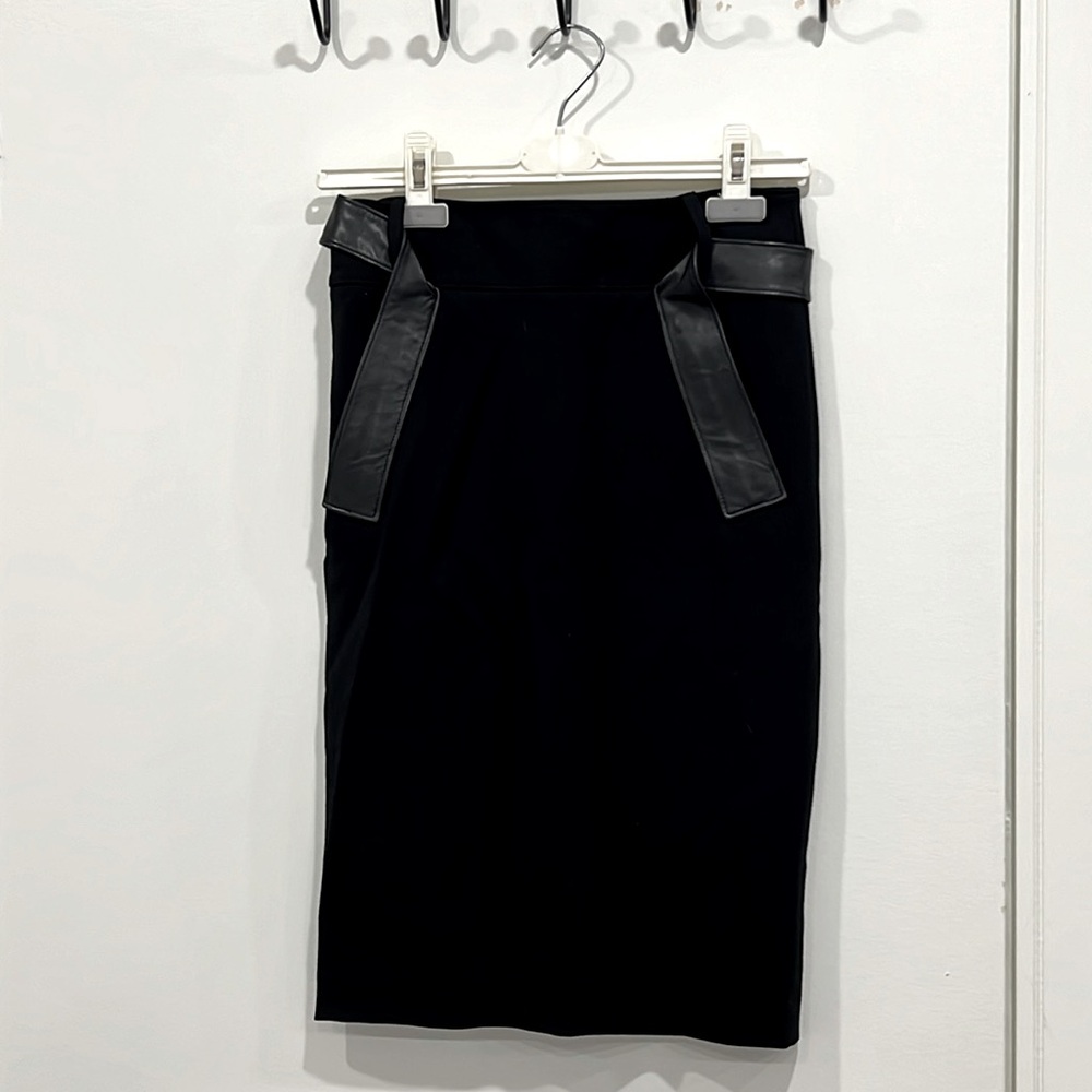 Mackage leather detail skirt